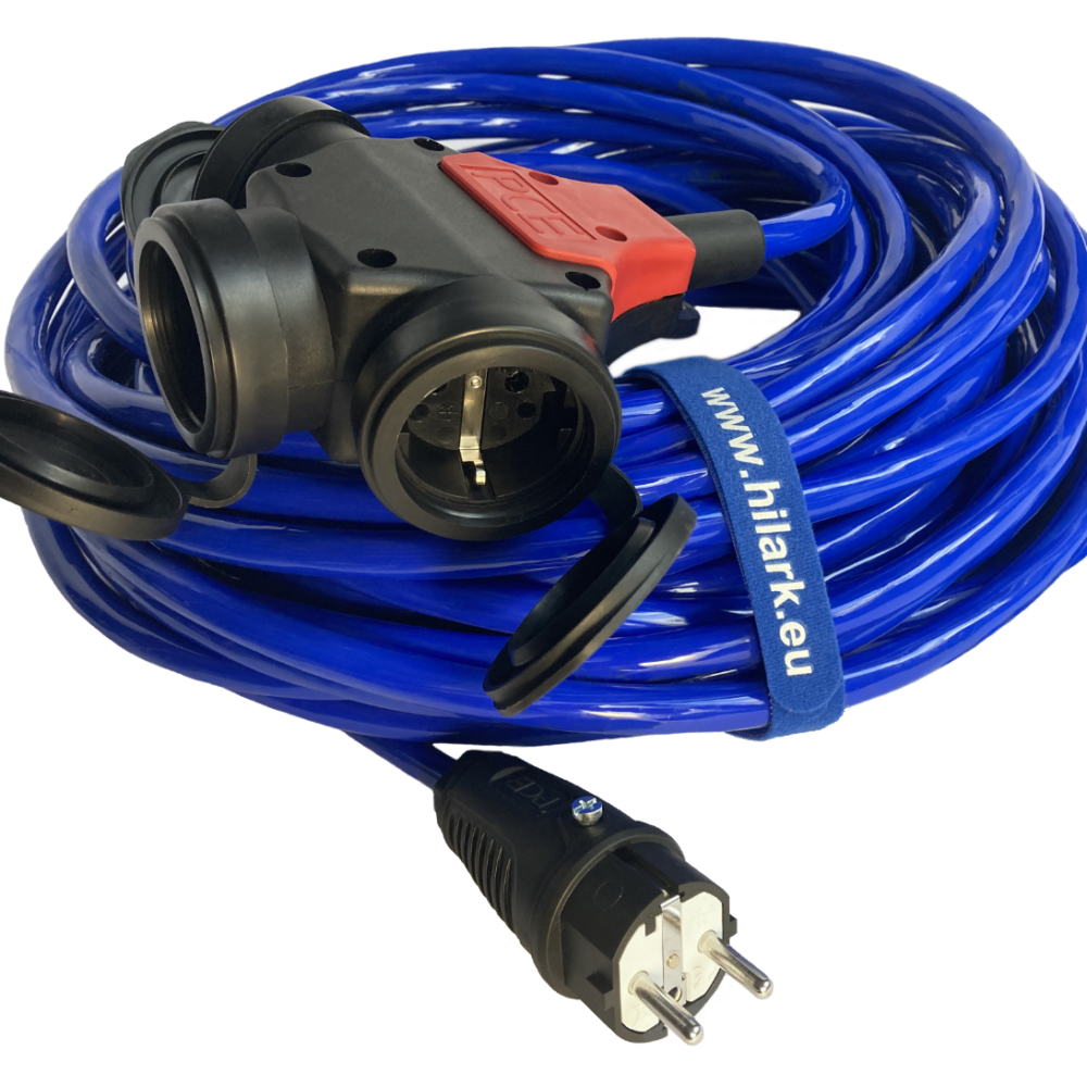 Enrouleur Cable Electrique H07BQ-F 3×2,5 1m rallonge électrique avec Bloc Prises Professionnelle
