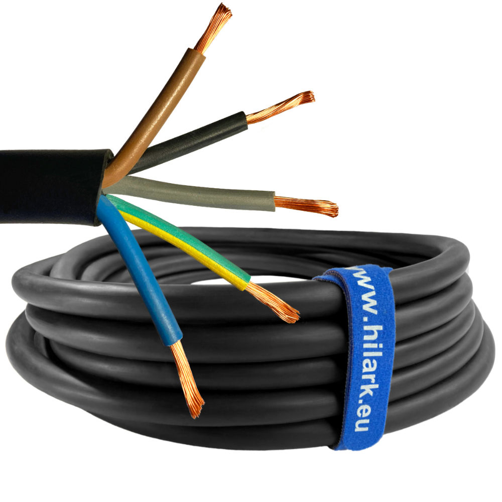 Câble d’alimentation H05RR-F OW 5×4 mm2 câble en caoutchouc 25m