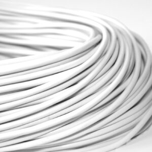 Câble H03VV-F OMY 3×1,5 mm2 blanc Câble d’alarme rond, électrique, flexible (câble), installation 25m
