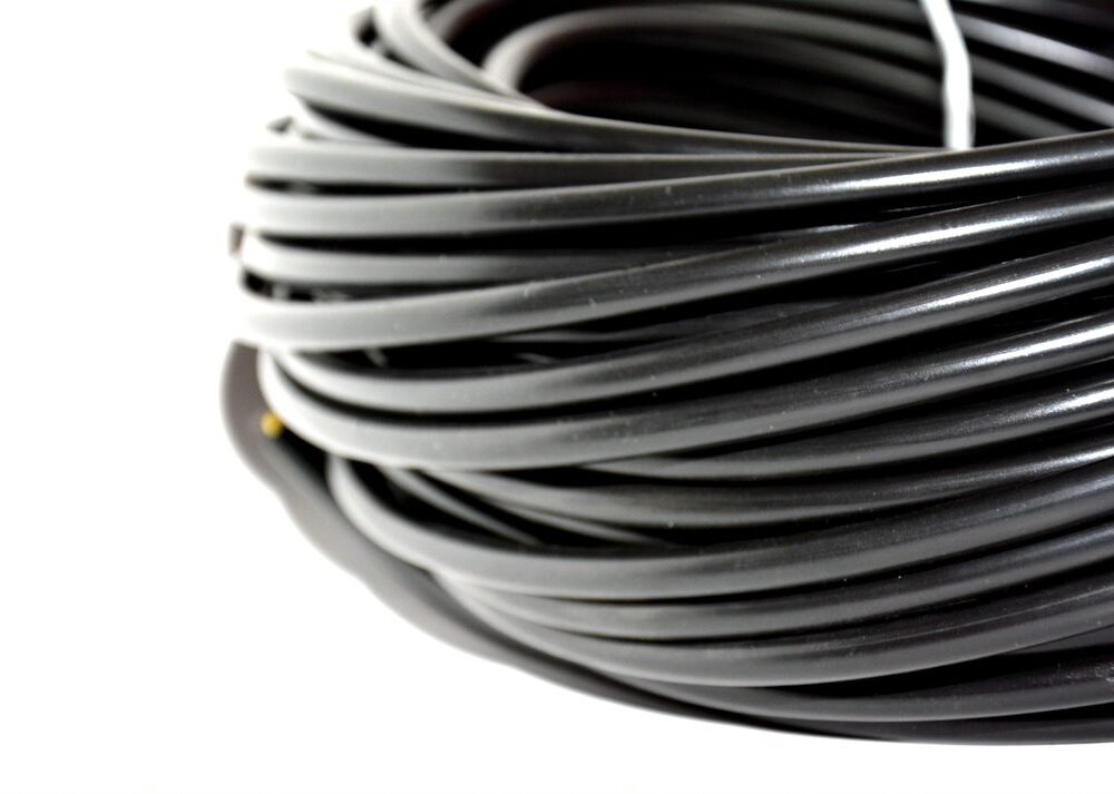 Câble H05VV-F 2×1 mm2 Noir Câble pour rallonges électriques 100m