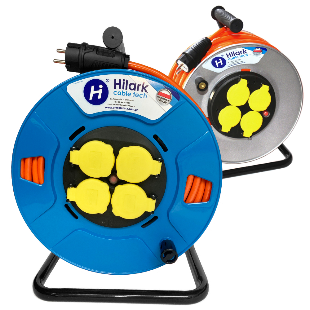 Rallonges en polyuréthane H07BQ-F sur le tambour - câble orange