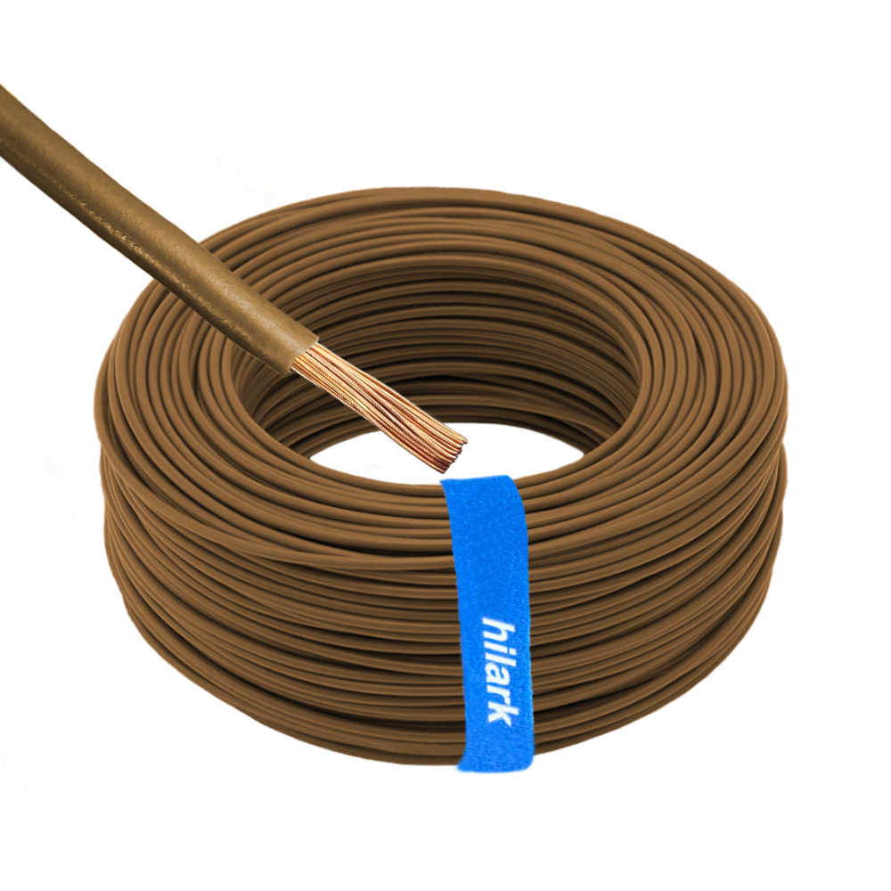 Câble d’installation 1×2,5mm² H07V-K Câble LgY classe 5 marron 1m