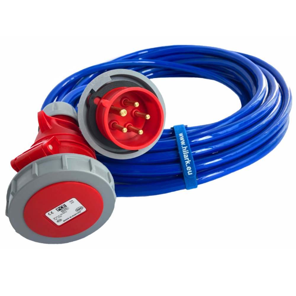 16A Rallonge électrique H07BQ-F 5x2,5mm IP67