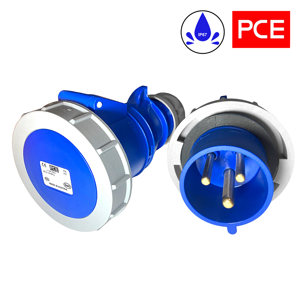 Extension bleue H07BQ-F pour l&rsquo;alimentation du yacht IP67 2m