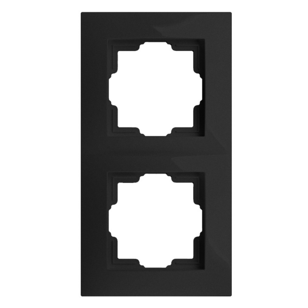 DOUBLE CADRE CARLA NIVEAU DROIT pour prises et interrupteurs 1772-09 blanc EPN