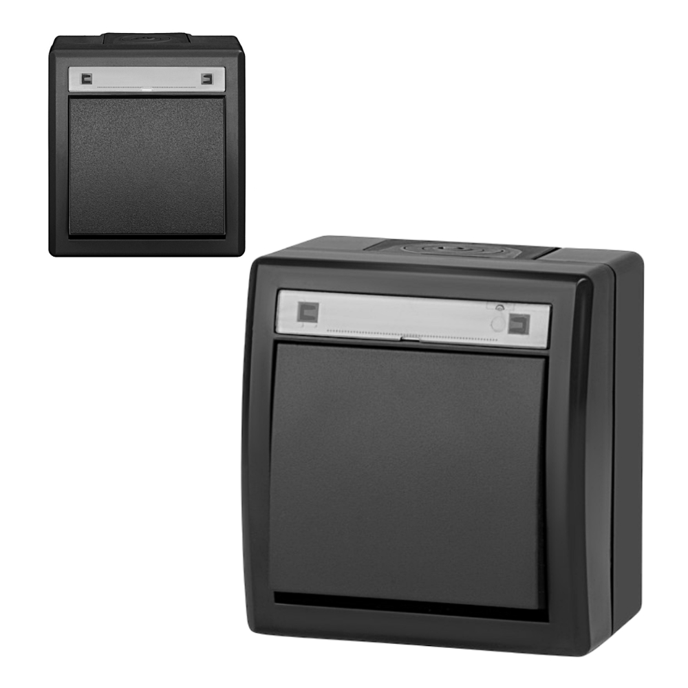 AQUANT 2K interrupteur de cage d&rsquo;escalier 1 pôle en saillie IP55 EPN 5001-17