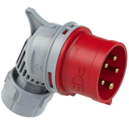 Fiche coudée mobile PCE Twist 8015-6 16A 5 broches 400V IP44