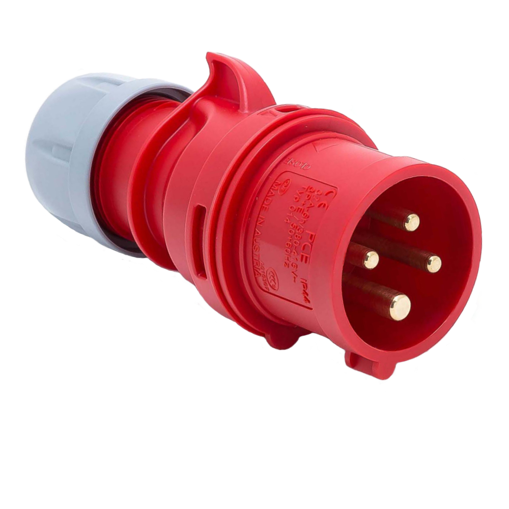 Fiche industrielle PCE 32A 4 broches 6h CEE 400V IP44 024-6