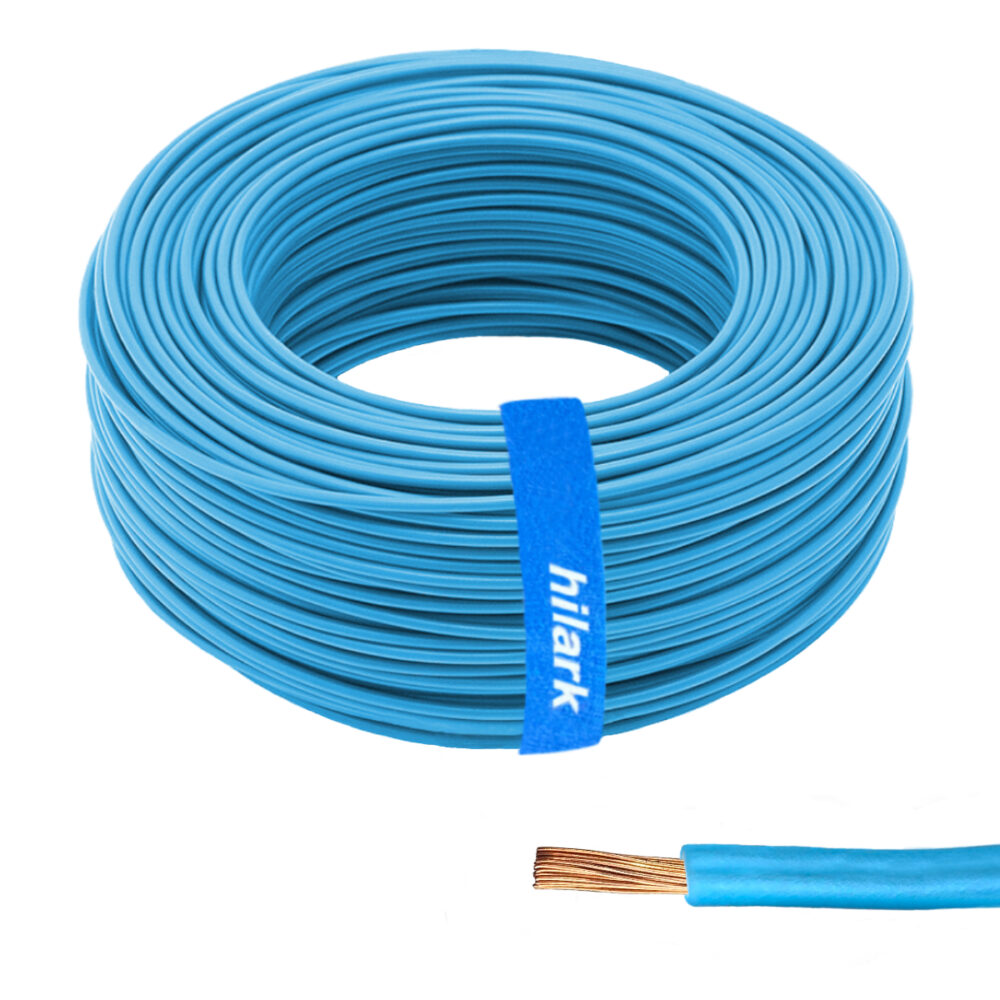 Câble d&rsquo;installation 1×1,5mm² H07V-K LgY souple classe 5 bleu 1m
