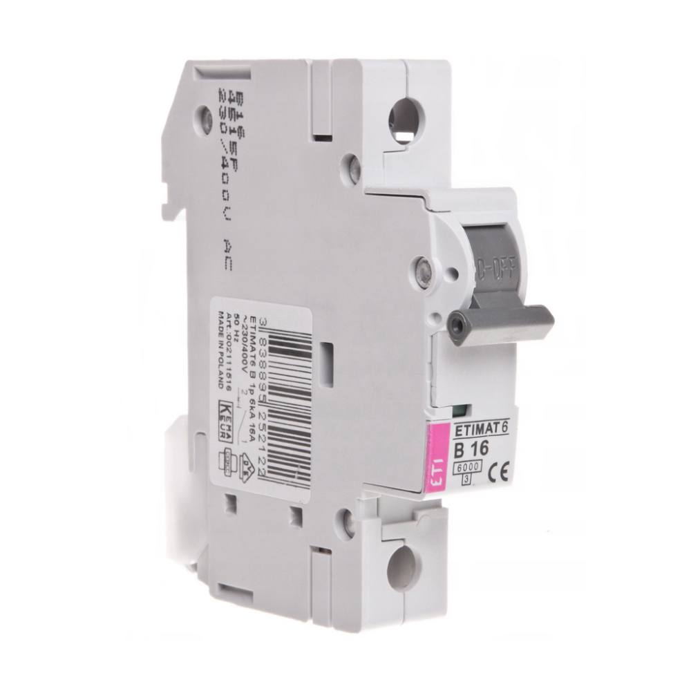 Disjoncteur ETI 230V IP20 16A 1P