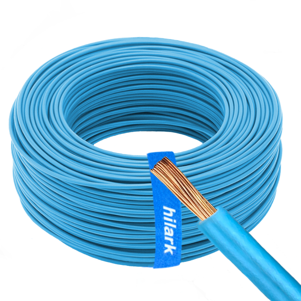 Câble d&rsquo;installation 1x4mm² H07V-K LgY souple classe 5 bleu 1m