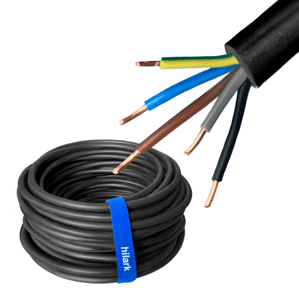 Câble souterrain YKY 5x4mm² NYY-J 1m