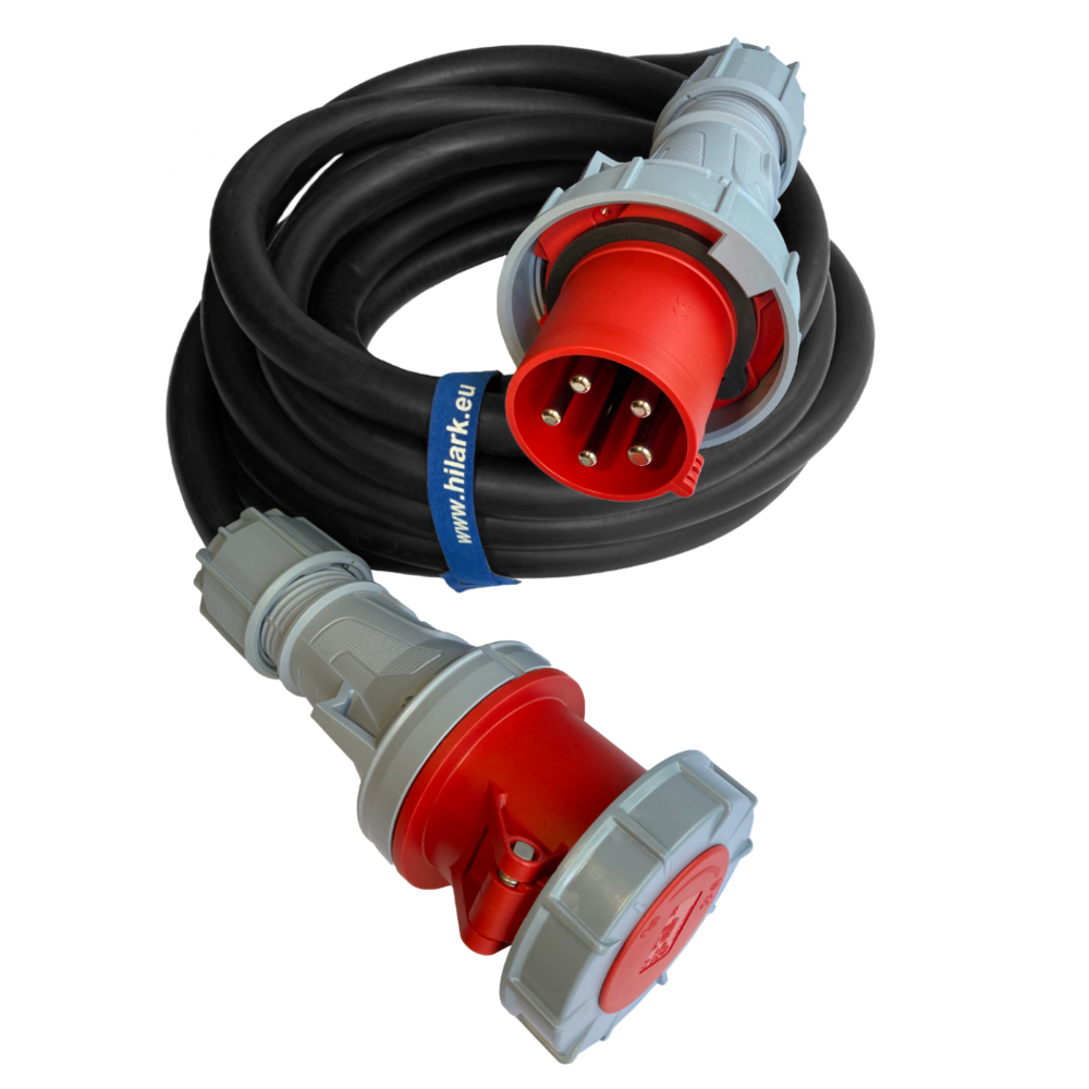 Rallonge en caoutchouc 63A H07RN-F 5x10mm² 1m