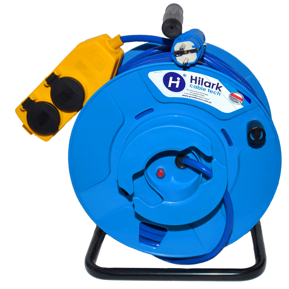 Rallonges sur enrouleur inversé en Polyuréthane (PUR) H07BQ-F avec répartiteur