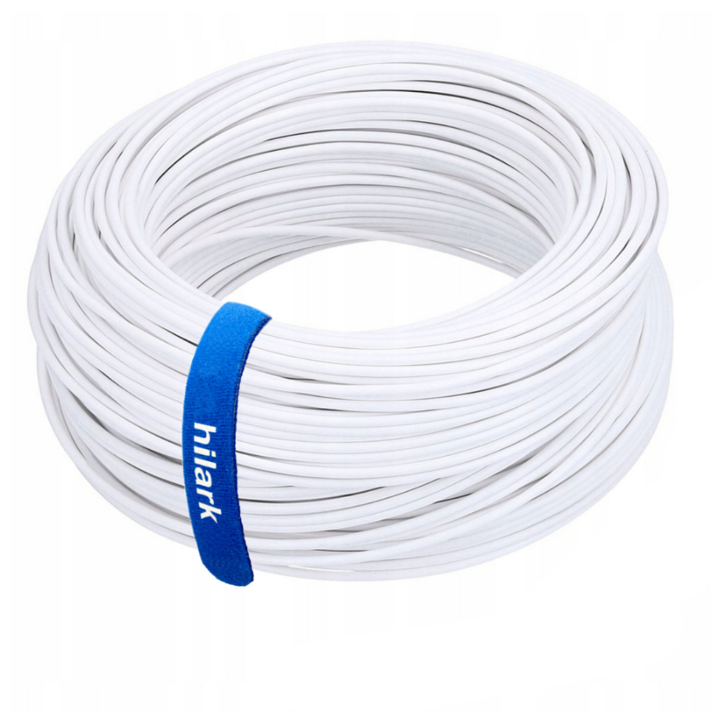 Câble d&rsquo;installation H03VV-F OMY 3×0,75 blanc 1m