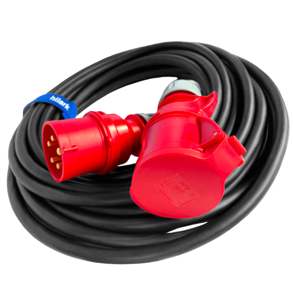 Adaptateur triphasé, fiche CEE 16A vers prise CEE 32A 5m