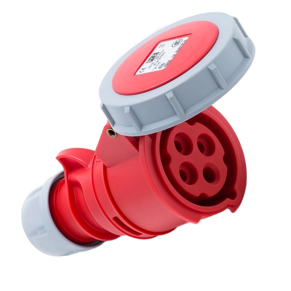 Prise industrielle mobile 32A 4P 400V 6h IP67 PCE 2242-6