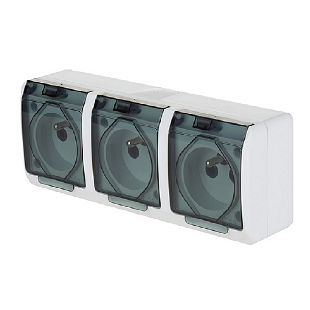 HERMES 2K gniazdo natynkowe hermetyczne IP44 3x2P+Z 0323-01 EPN