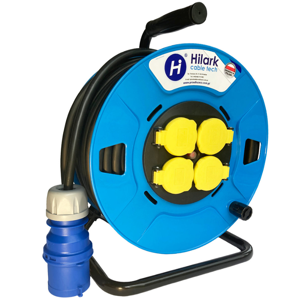 Rallonge caoutchouc CEE H07RN-F 3×1,5 mm² sur tambour 1m