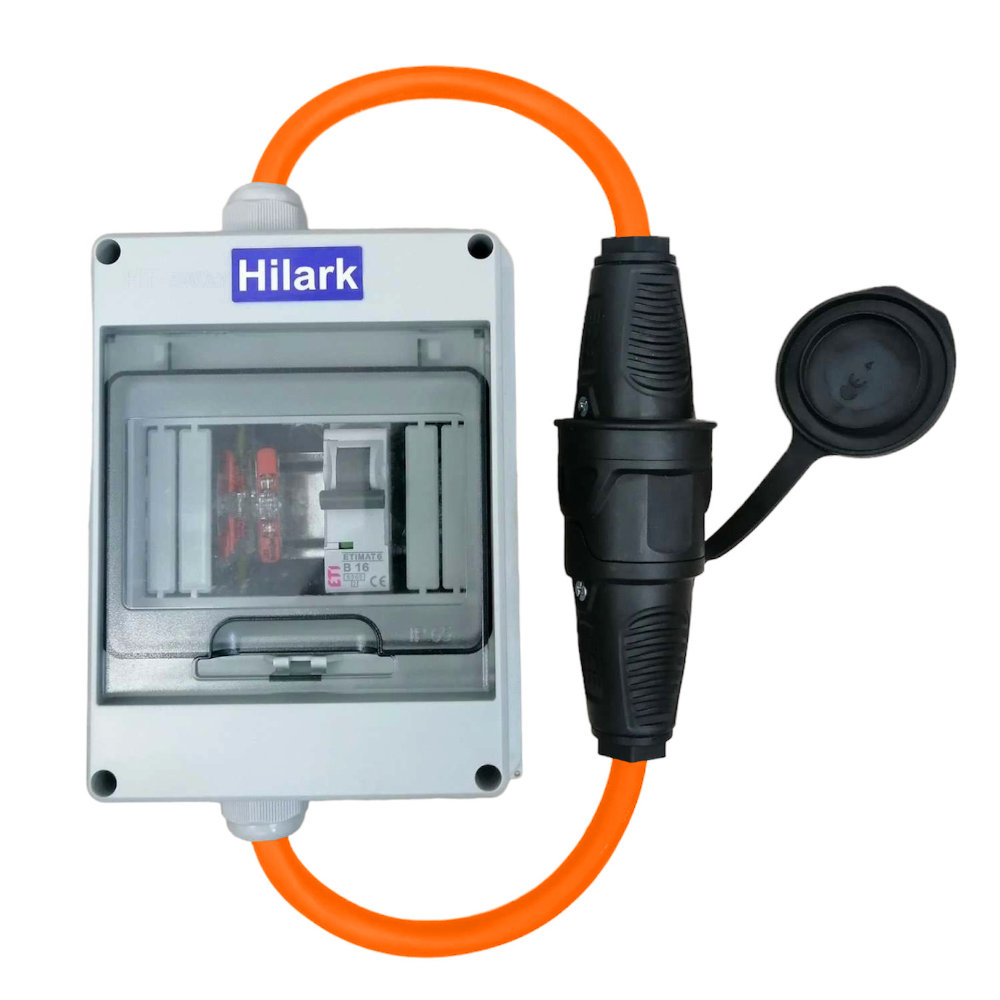 Rallonges avec protection moteur PUR H07BQ-F 3x2,5mm² orange