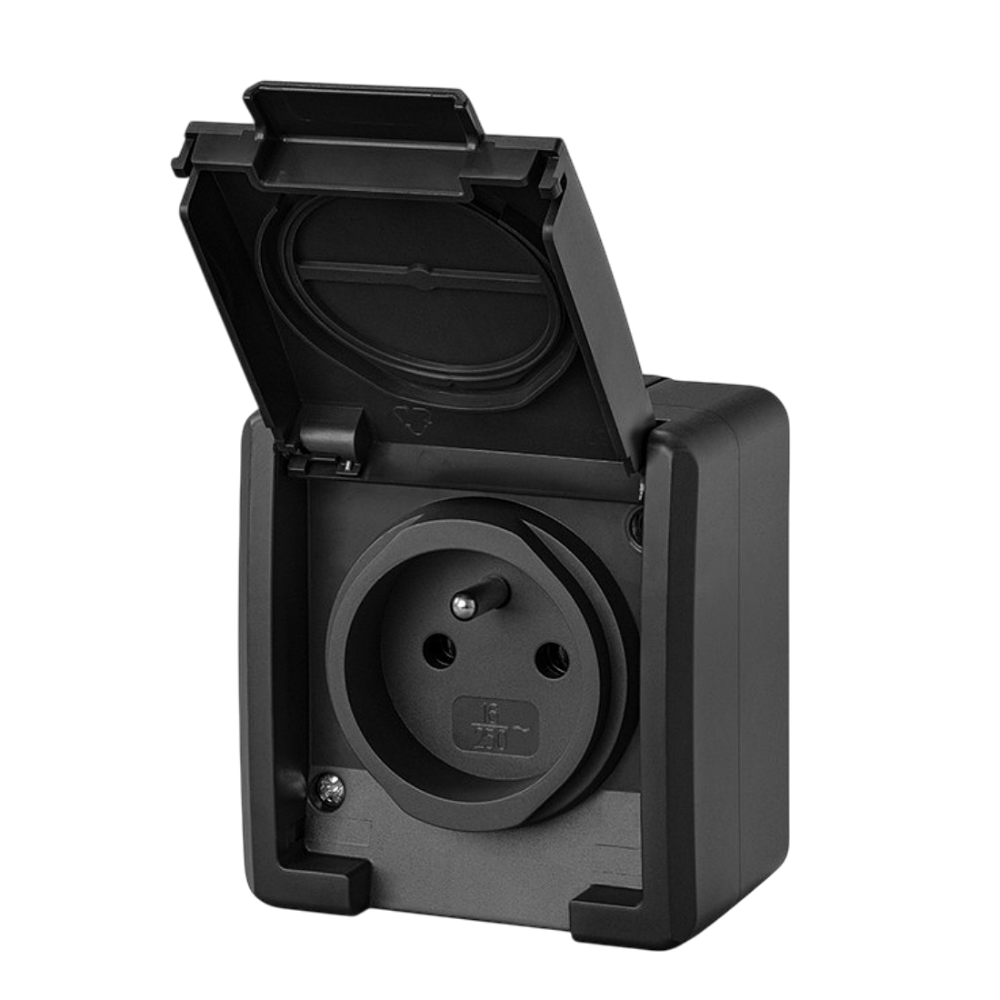 AQUANT 2K prise N/T IP55 2P+T ANTHRACITE 5041-17 EPN