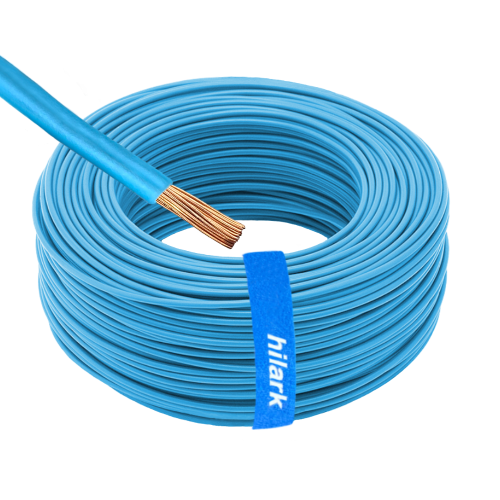 Câble d&rsquo;installation 1×2,5mm² H07V-K LgY souple classe 5 bleu 1m