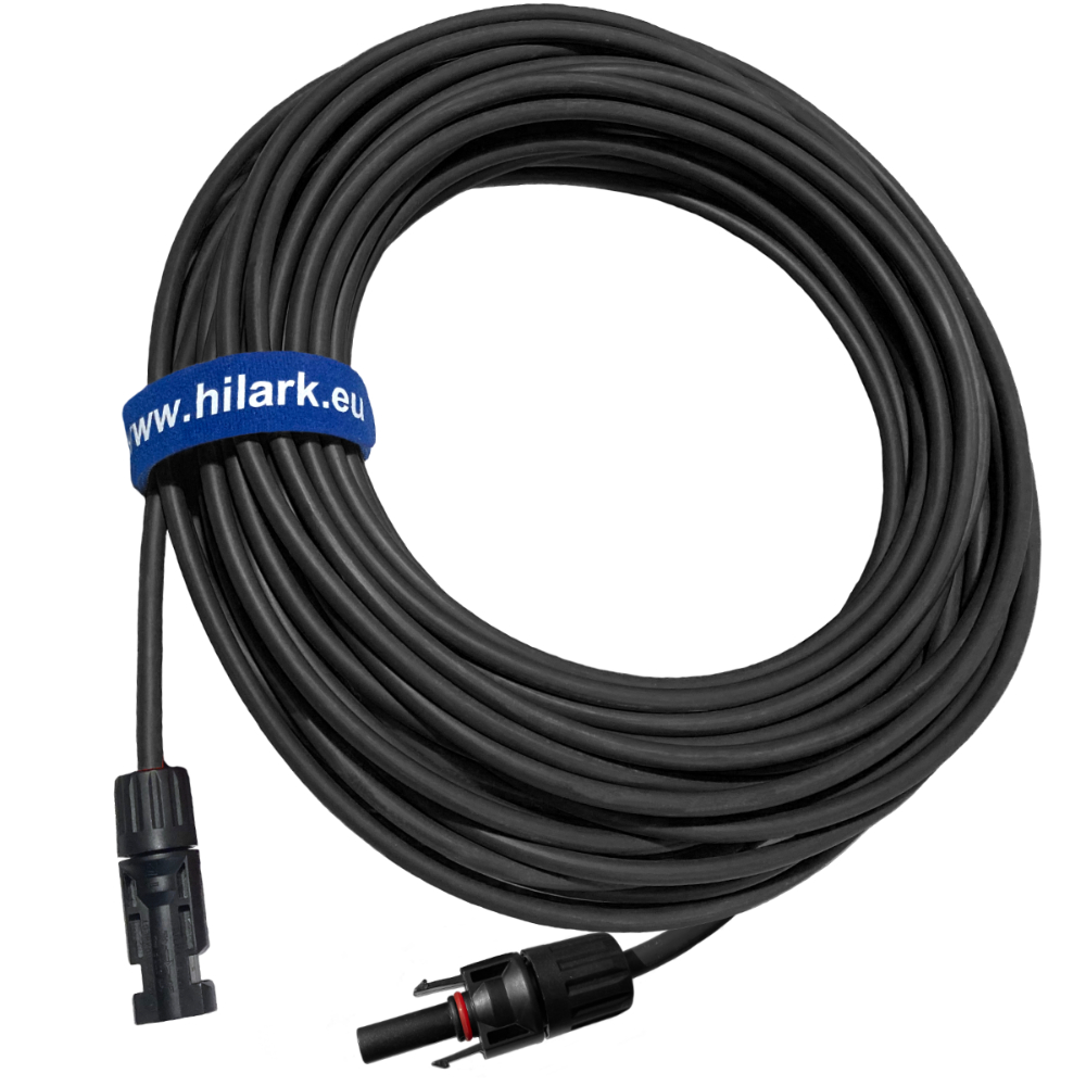 Rallonges solaires photovoltaïques 1x6 noir