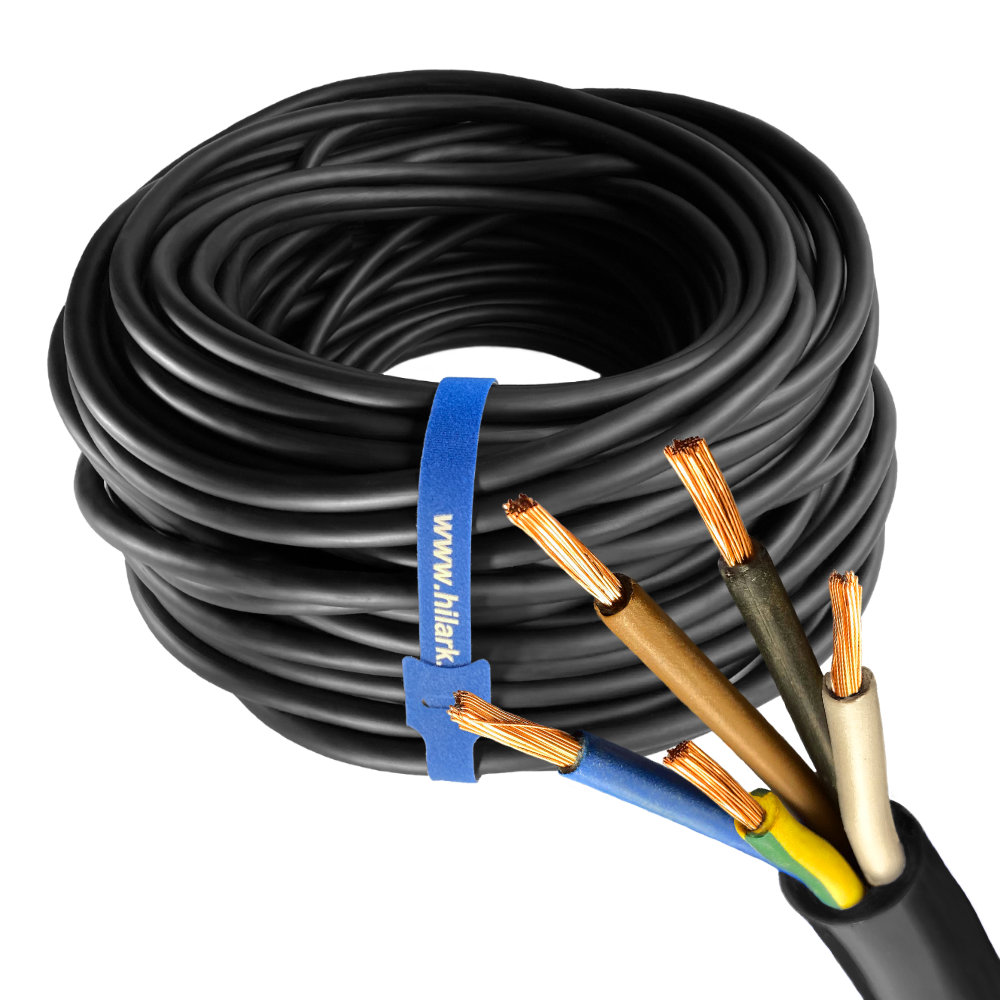 Câble en caoutchouc H07RN-F OnPd 5×2,5mm² souple 100% cuivre 1m