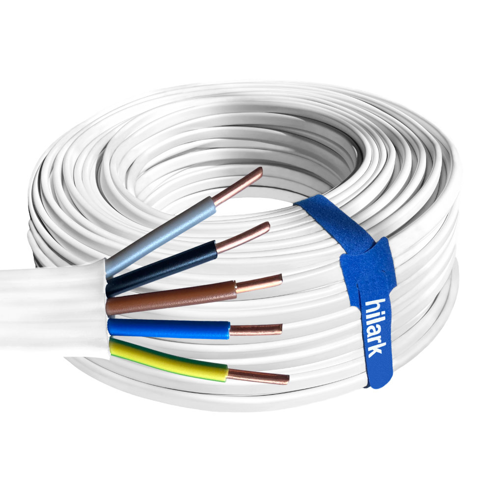 Câble d&rsquo;installation plat YDYp 5×6 mm² 1m