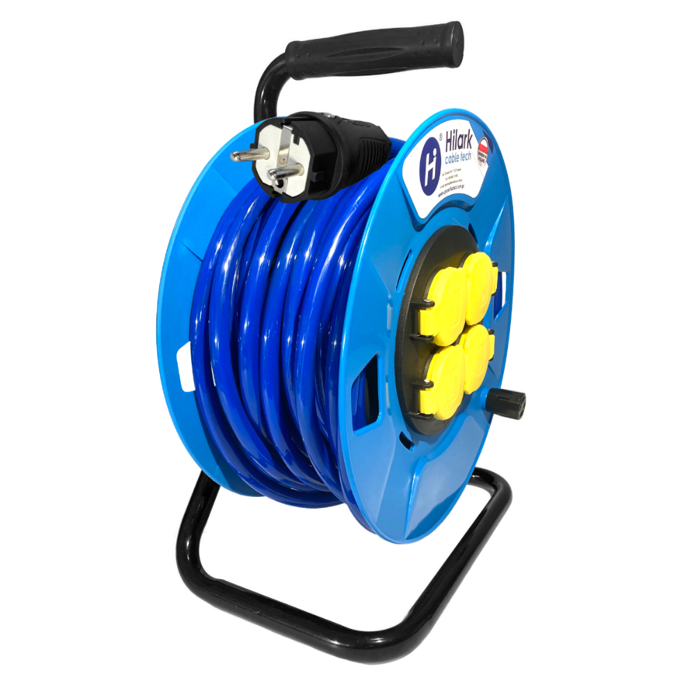 Rallonges H07BQ-F bleu 3g1,5mm² enrouleur ECO chantier