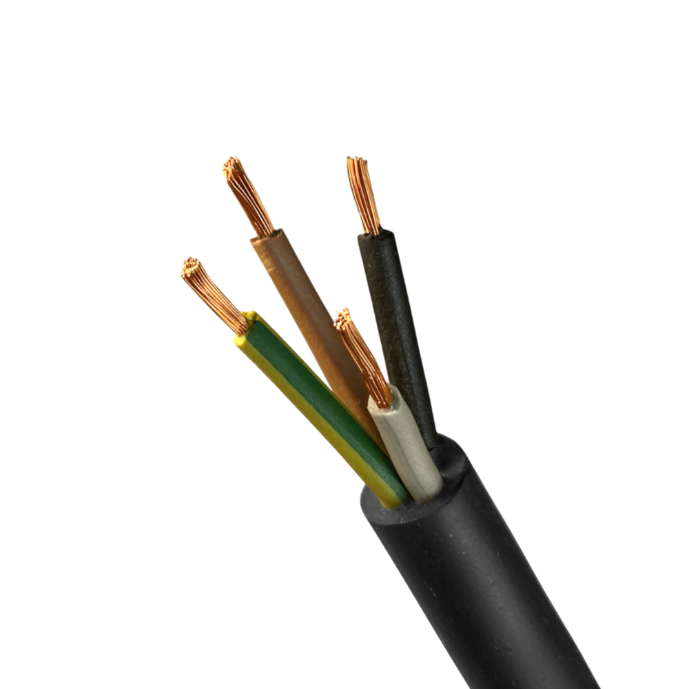 Câble en caoutchouc H07RN-F OnPd 4×2,5 souple 100% cuivre 1m