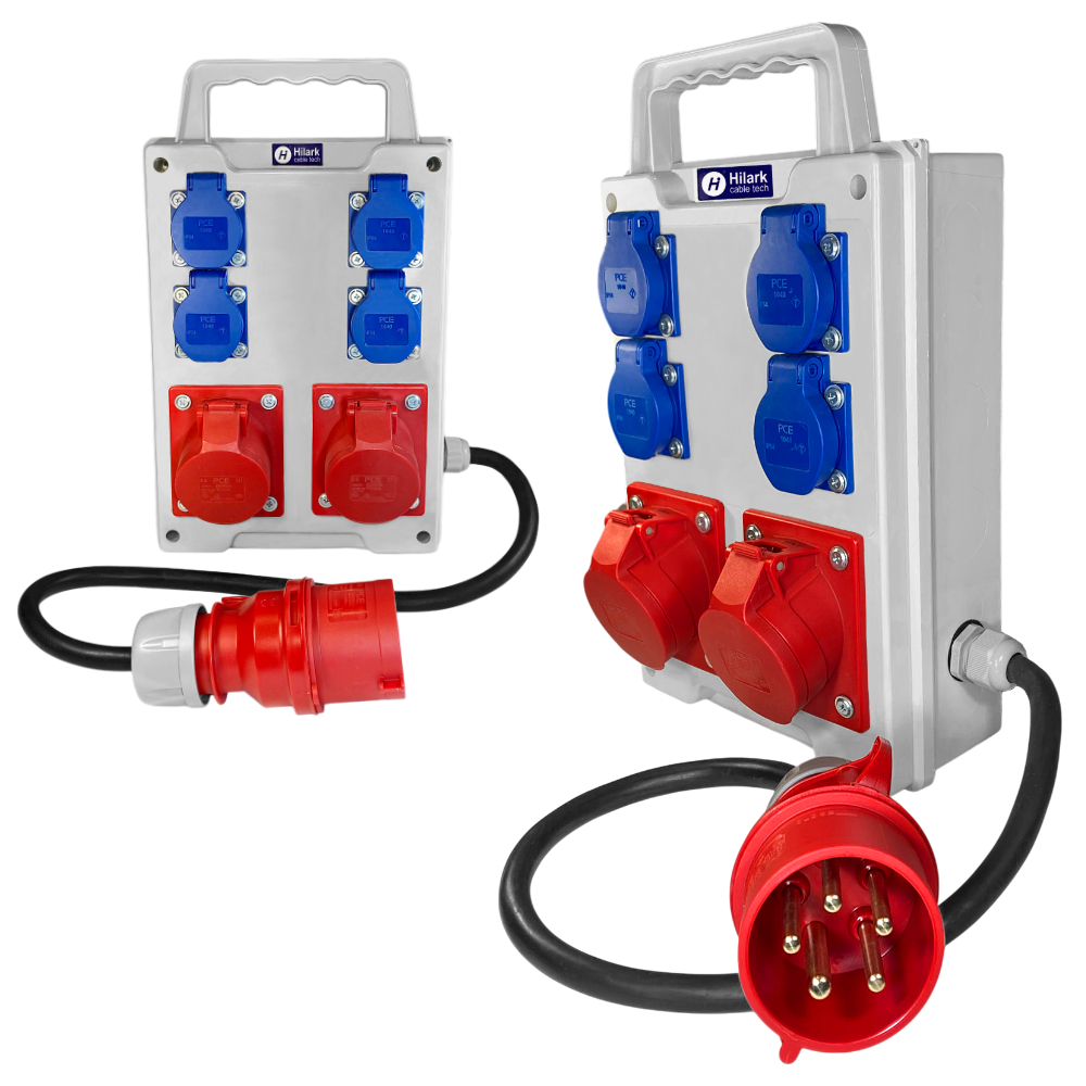 Coffret de chantier erbetka portable 2x16A 4x230V 0,5m