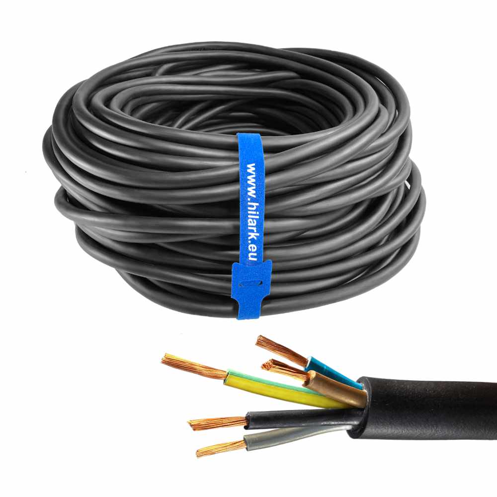 Câble en caoutchouc H05RR-F OW 5×2,5 souple 100% cuivre 1m