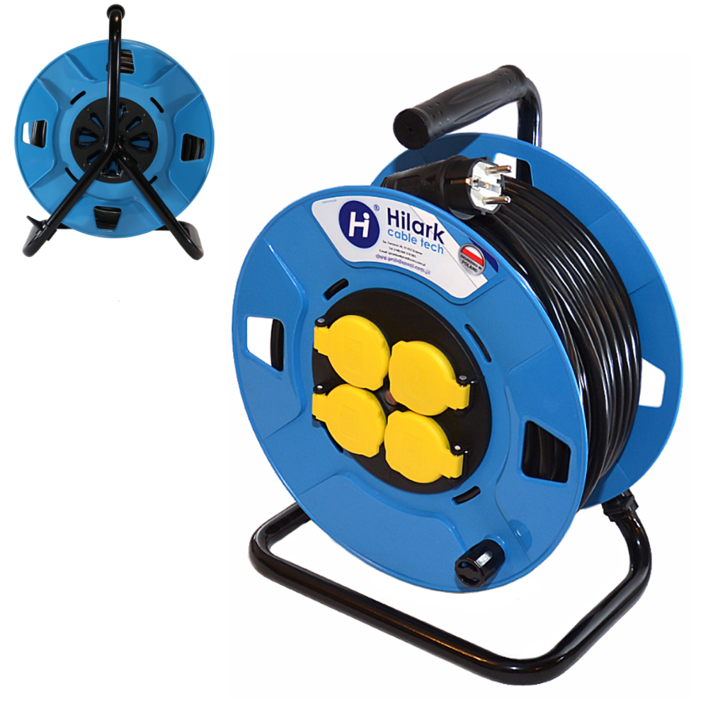 Rallonge renforcée 3x1mm² sur enrouleur de jardin 1m