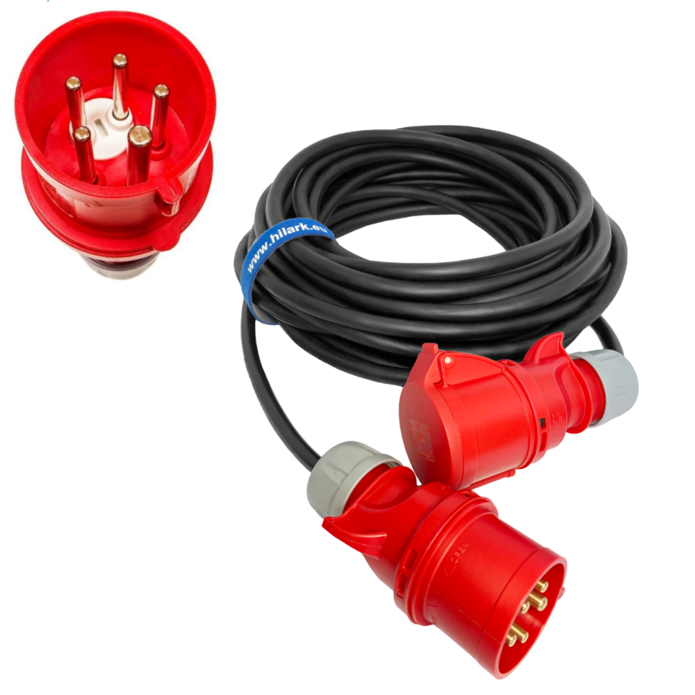 Rallonge triphasée CEE 32A 5g6 H07RNF