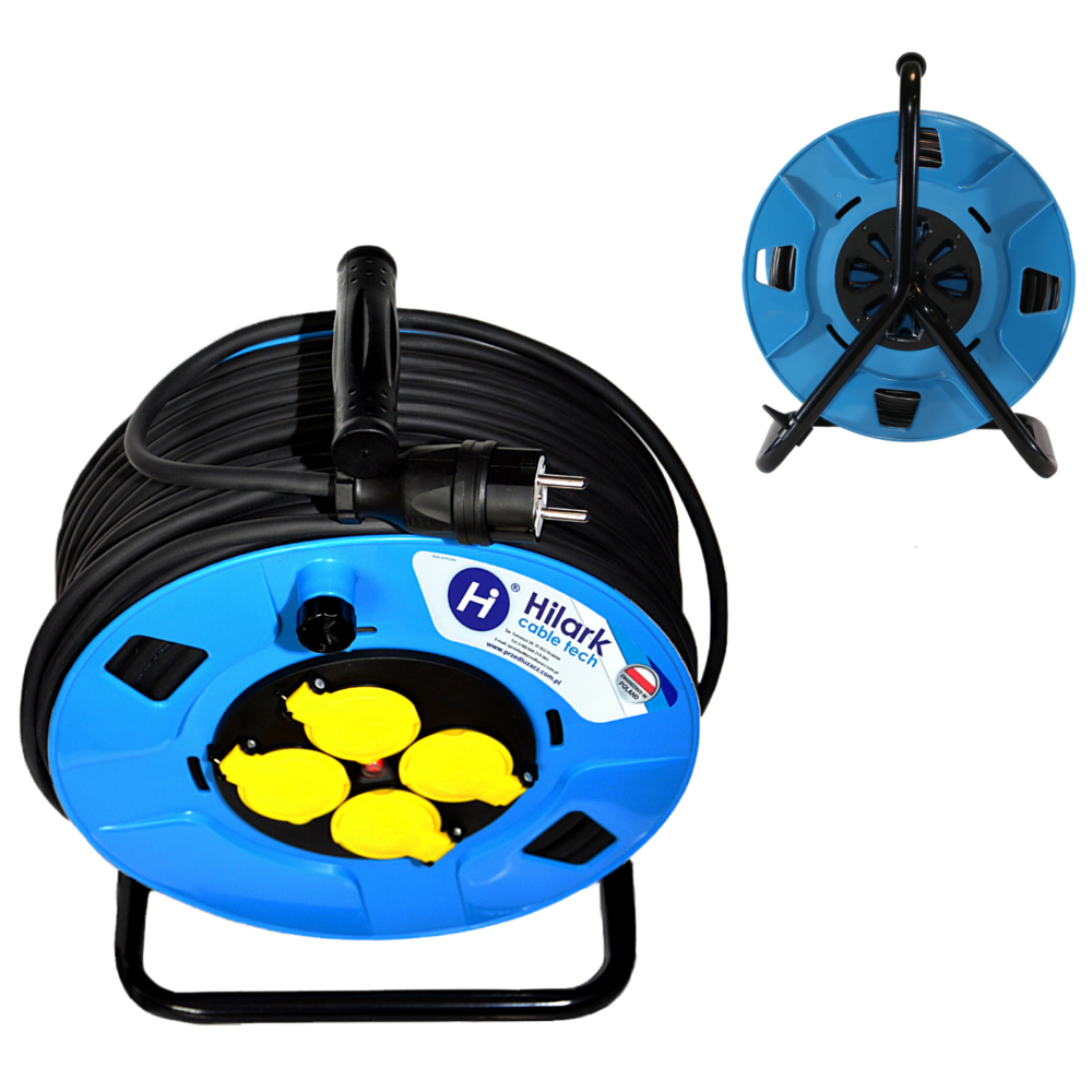 Répartiteur de chantier 4+1 H07RN-F 3×2,5 1m, sur enrouleur