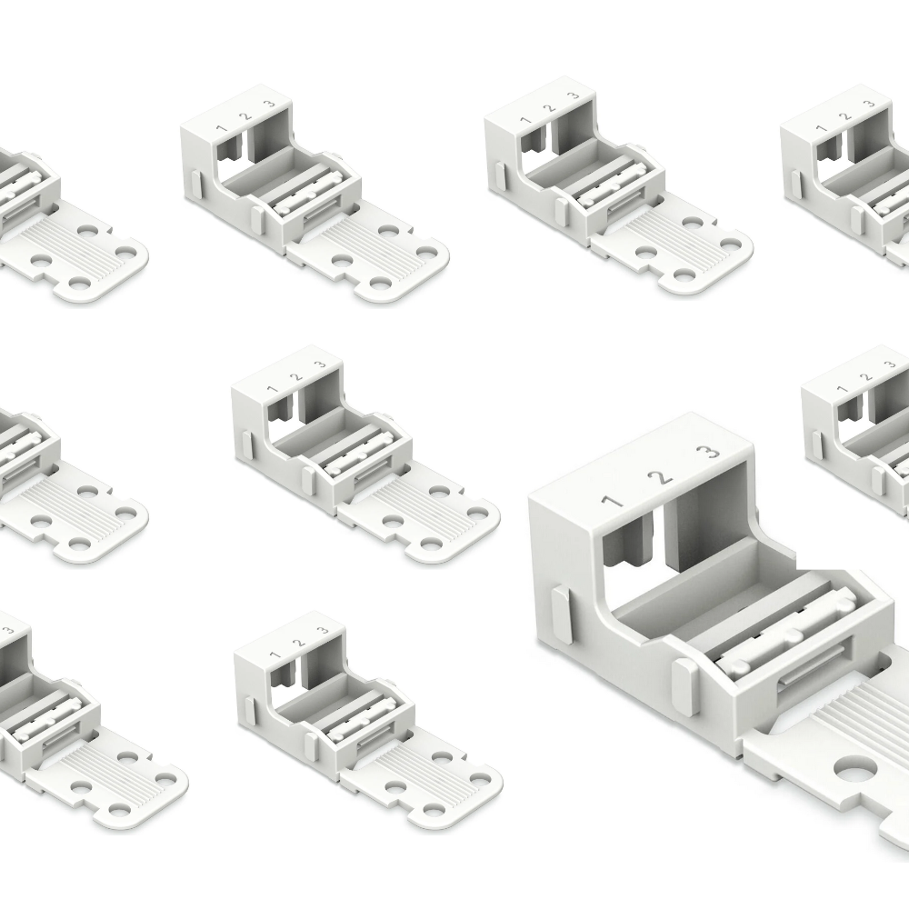 ADAPTATEUR DE MONTAGE POUR CÂBLE Wago 221-503 lot de 10 pcs.