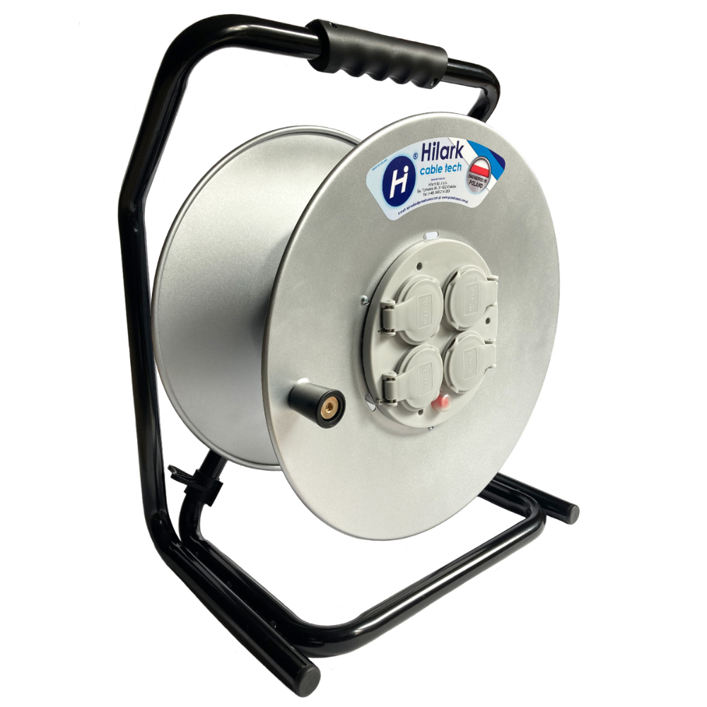 Enrouleur à cadre métallique vide pour rallonge électrique – 100M