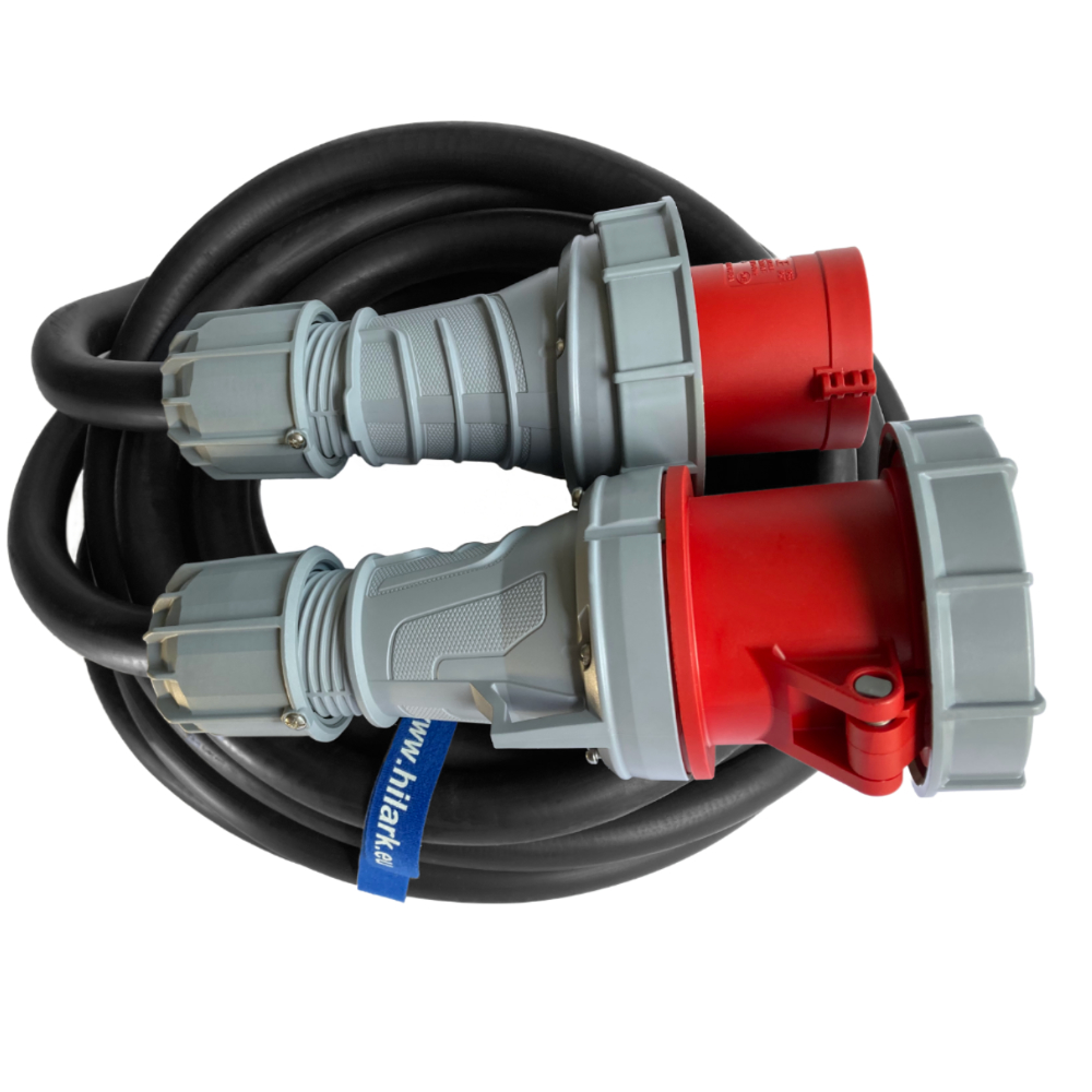 Rallonge triphasée CEE en caoutchouc 125A 5×25 mm² H07RN-F OnPD 1m