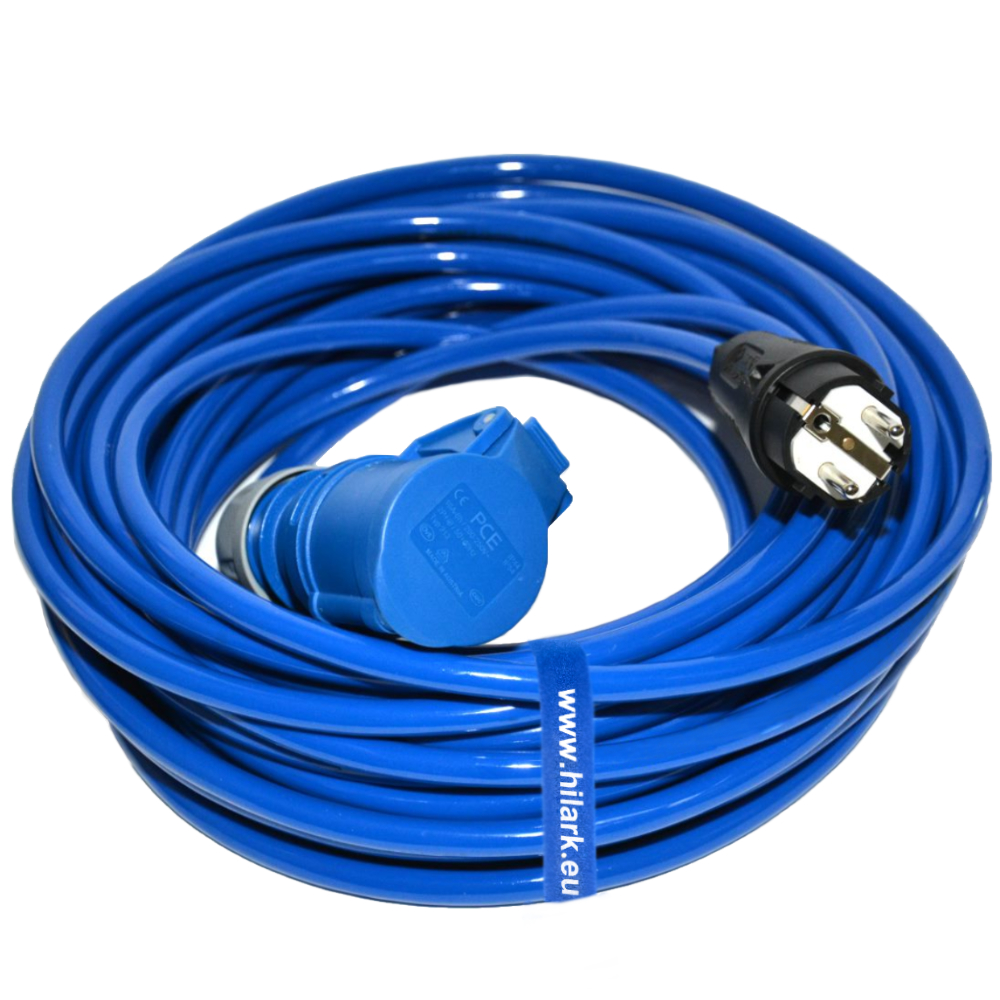 Adaptateur de rallonge pour camping-car H07BQ-F BLEU prise CEE
