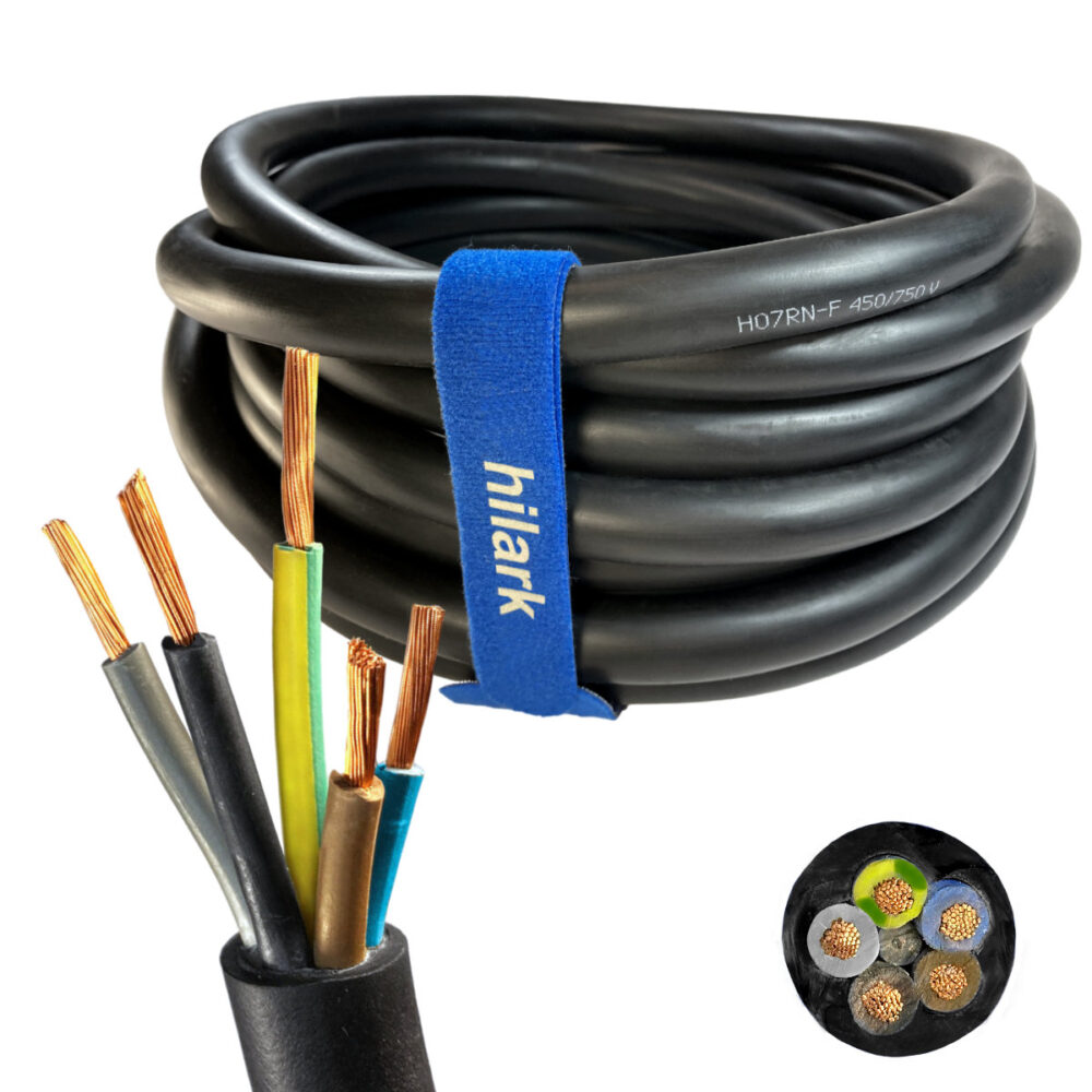 Câble en caoutchouc H07RN-F OnPd 5×6 souple 100% cuivre 100m