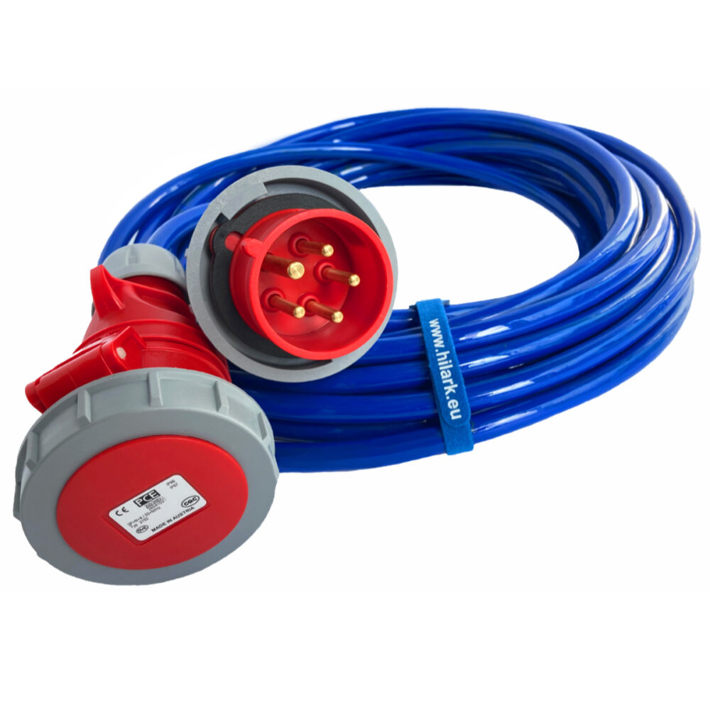 16A Rallonges triphasées CEE 5g2,5 H07BQ-F IP67