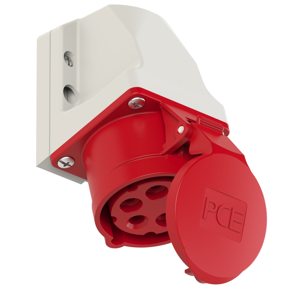 Gniazdo ścienne stałe 16A 5P 400V 6h IP44 115-6