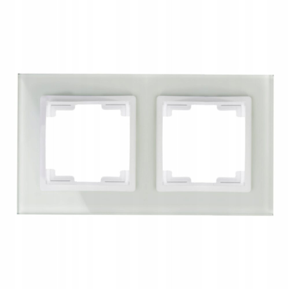 CADRE DOUBLE EN VERRE CARLA UNIVERSEL 1772-62 blanc EPN VERTICAL/HORIZONTAL
