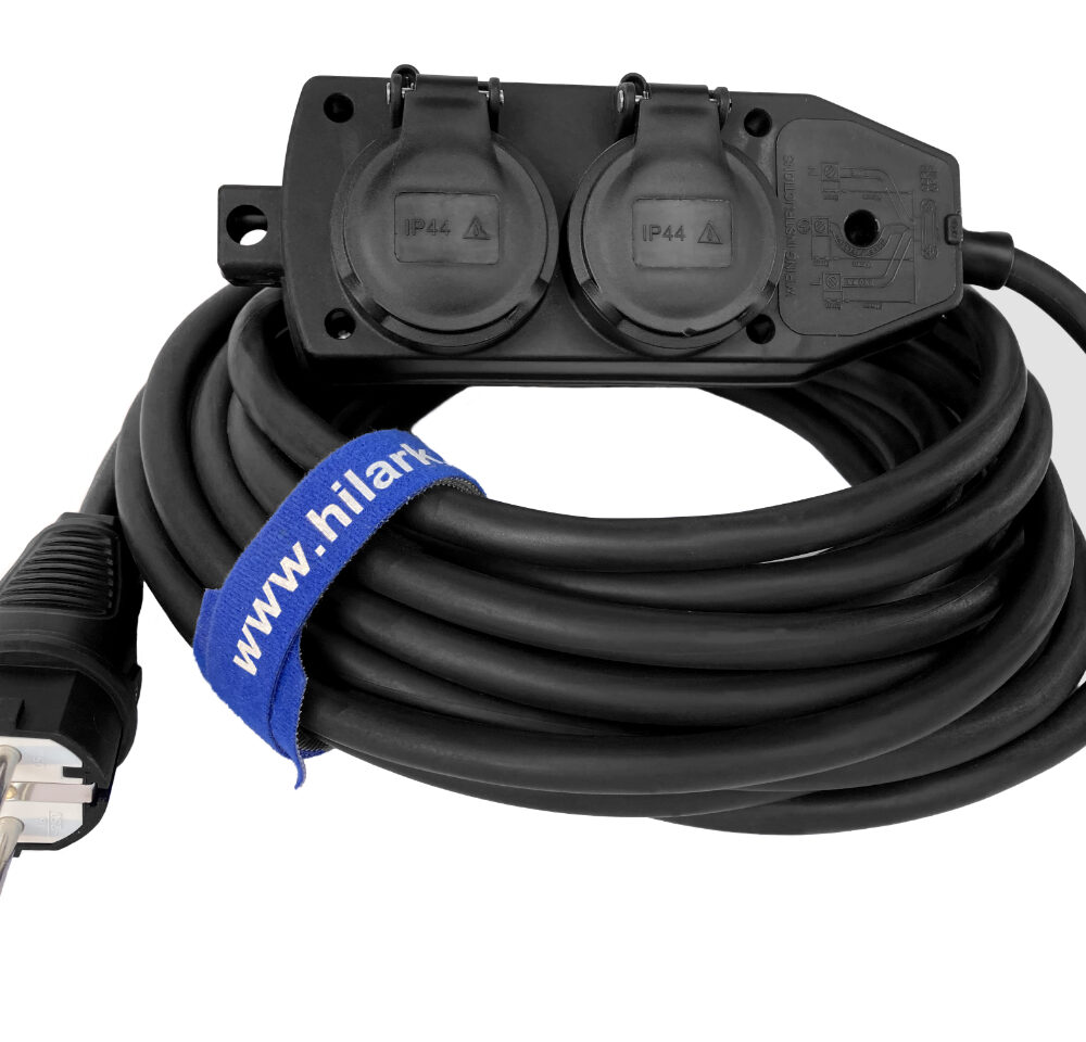 Rallonge en caoutchouc H05RR-F OW 3×2,5 1m RÉPARTITEUR