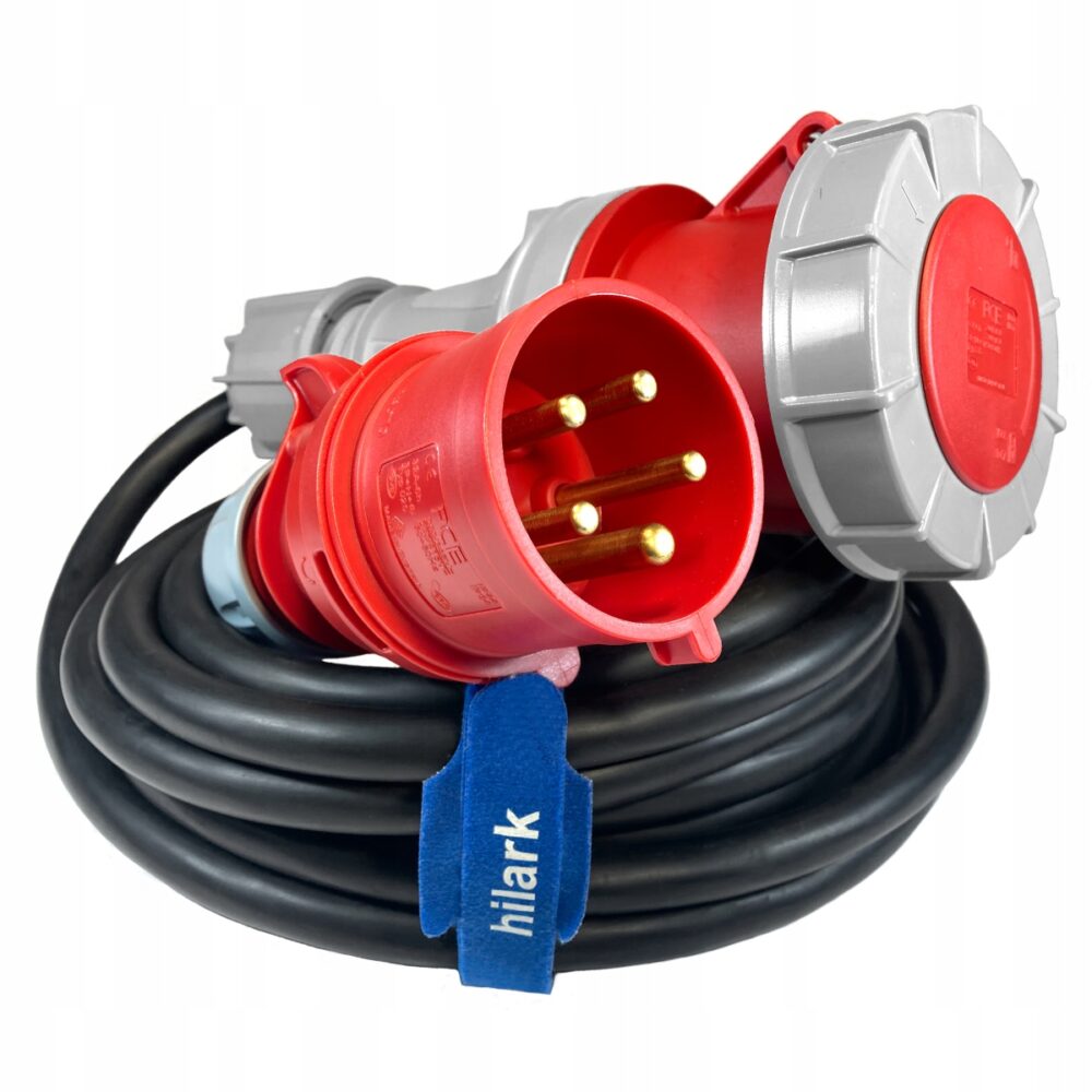 Adaptateur industriel IP67 32A 5 broches vers 63A 5 broches 0,5M