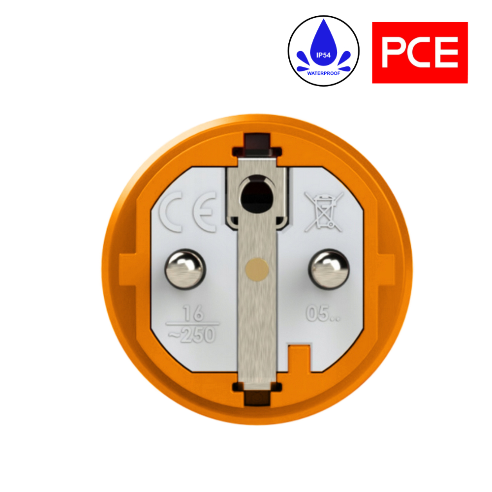 Fiche PCE 0521-os en caoutchouc orange