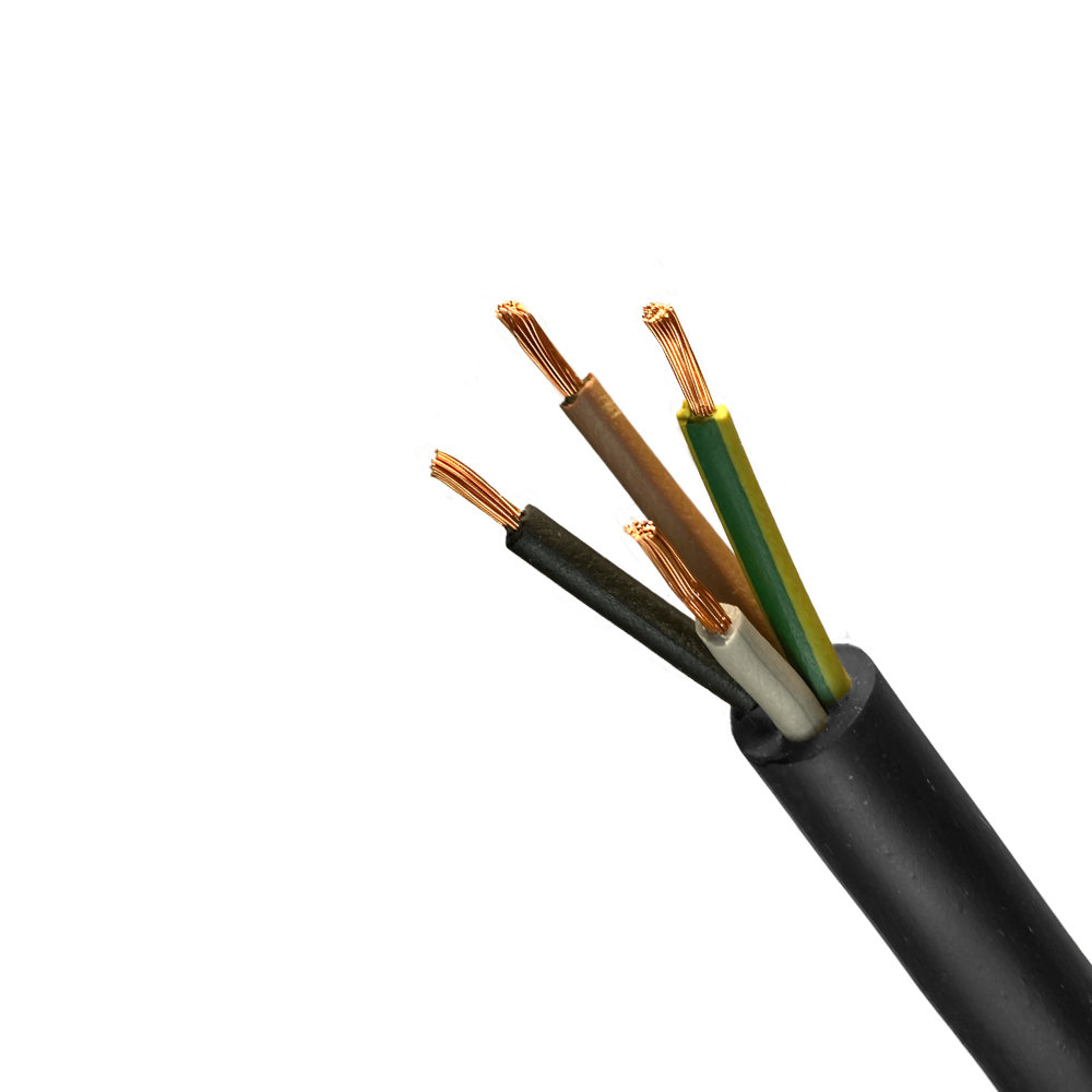 Câble en caoutchouc H07RN-F OnPd 4×1,5 souple 100% cuivre 1m