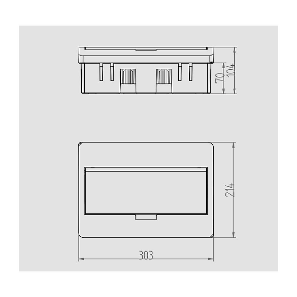 Coffret de distribution Elegant 12 modules IP40 1 rangée