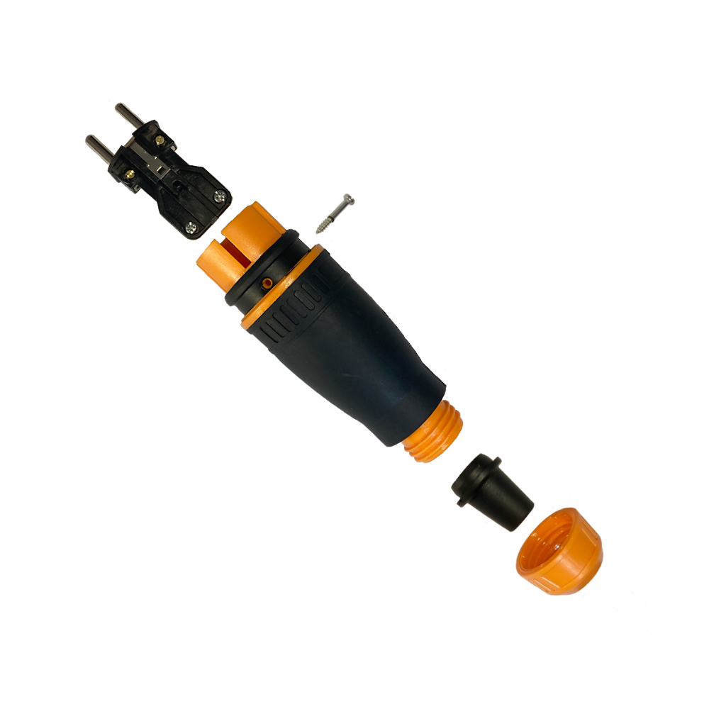 Fiche en caoutchouc 16A, IP44, premium sécurisée